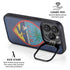 Guam Flag Dark Wood iPhone 15 Pro Kickstand Case